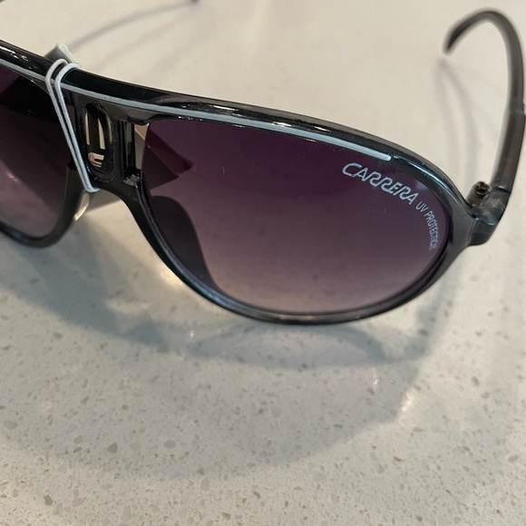 NOS CARRERA CHAMPION 65 VINTAGE SUNGLASSES SPORT CYCLING GLASSES OLD dark gray - Picture 2 of 4